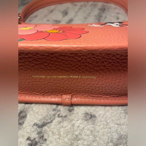 Disney x Coach π©·π§‘ Mickey & Flowers leather shoulder bag purse NWT - Picture 9 of 12